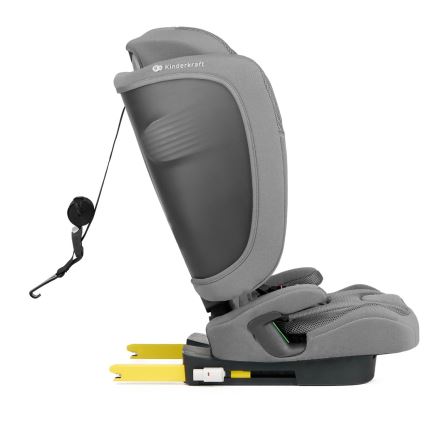 KINDERKRAFT - Bilbarnstol FIX2GO i-Size 76-150 cm grå