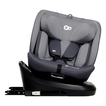 KINDERKRAFT - Bilbarnstol I-GROW i-Size (40-150 cm) grå