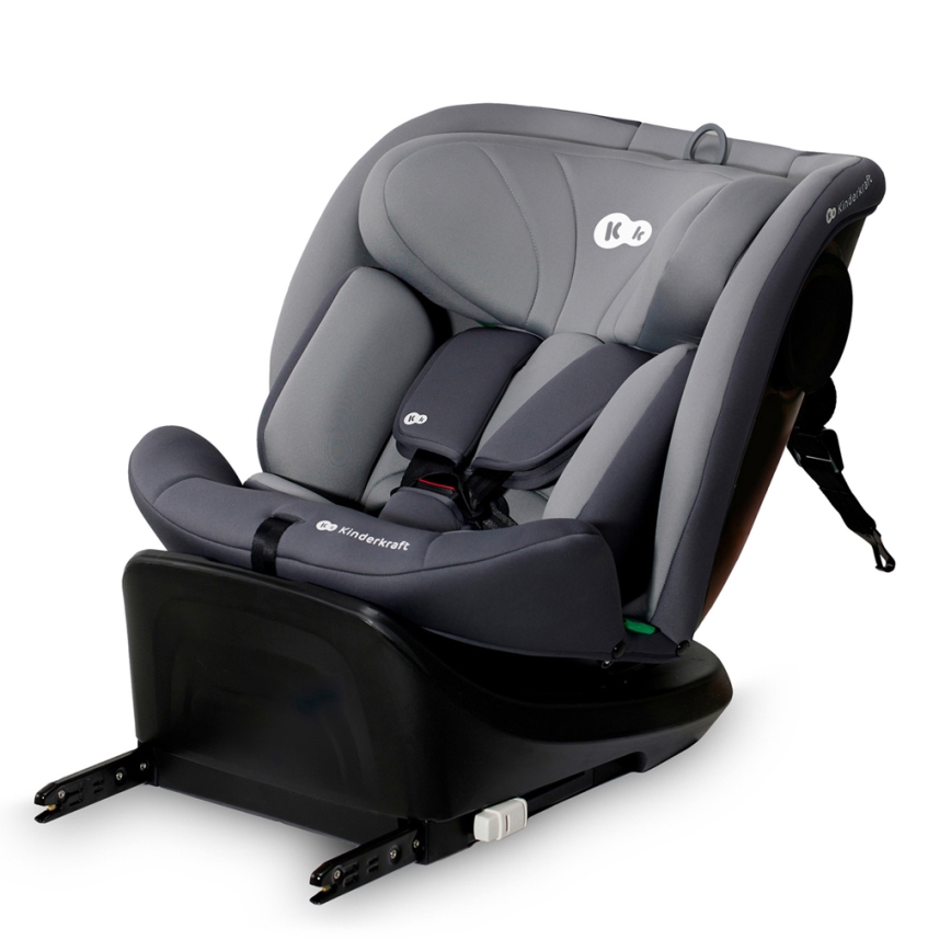 KINDERKRAFT - Bilbarnstol I-GROW i-Storlek (40-150 cm) grå