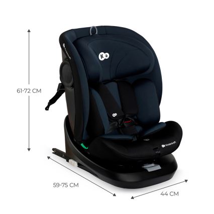 KINDERKRAFT - Bilbarnstol I-GROW i-Storlek (40-150 cm) svart