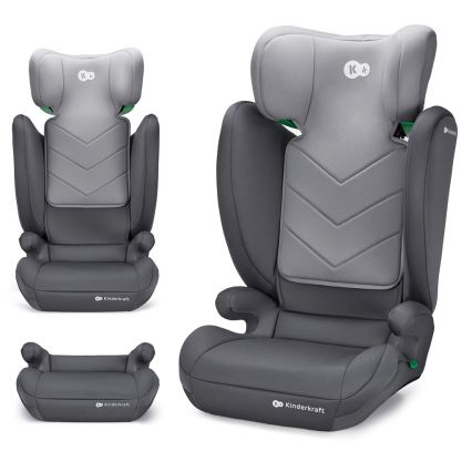 KINDERKRAFT - Bilbarnstol I-SPARK i-Storlek (100-150 cm) grå