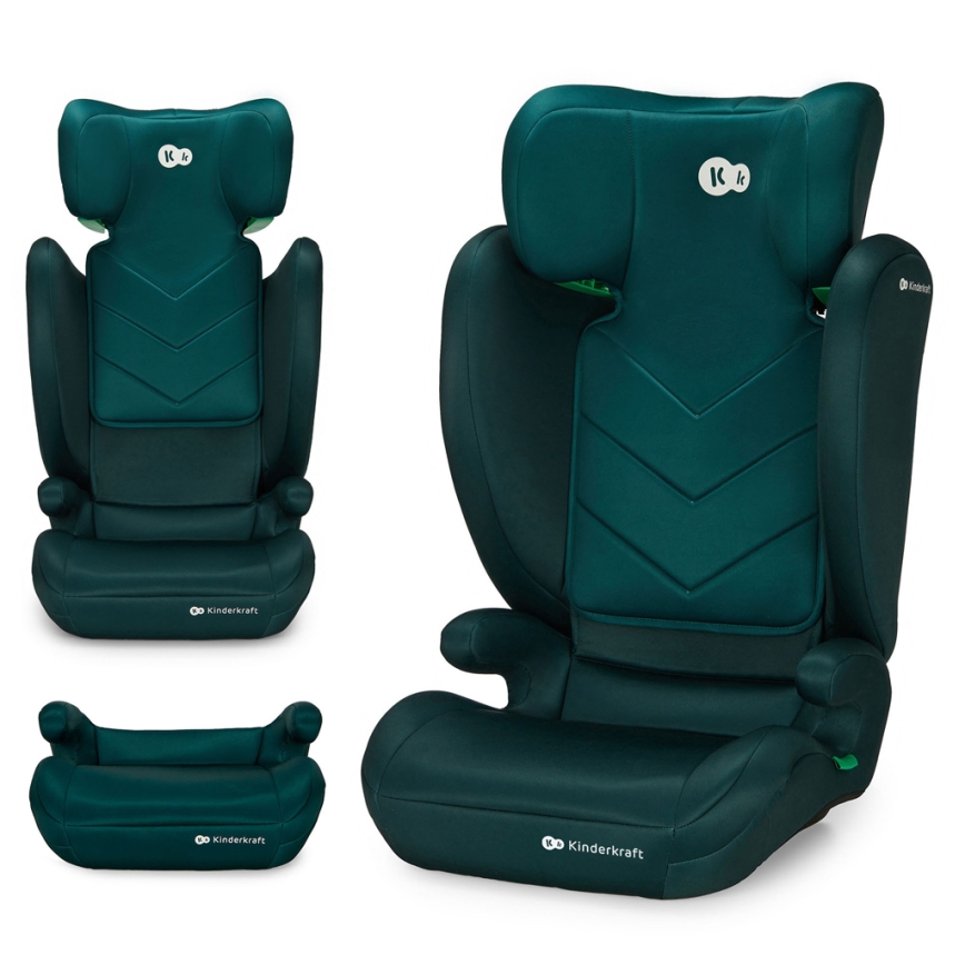 KINDERKRAFT - Bilbarnstol I-SPARK i-Storlek (100-150 cm) grön