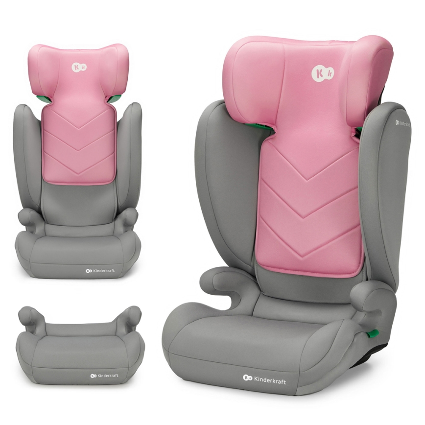 KINDERKRAFT - Bilbarnstol I-SPARK i-Storlek (100-150 cm) rosa