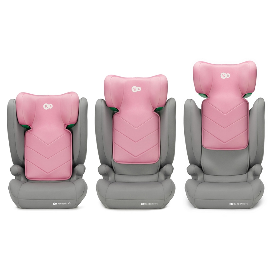 KINDERKRAFT - Bilbarnstol I-SPARK i-Storlek (100-150 cm) rosa