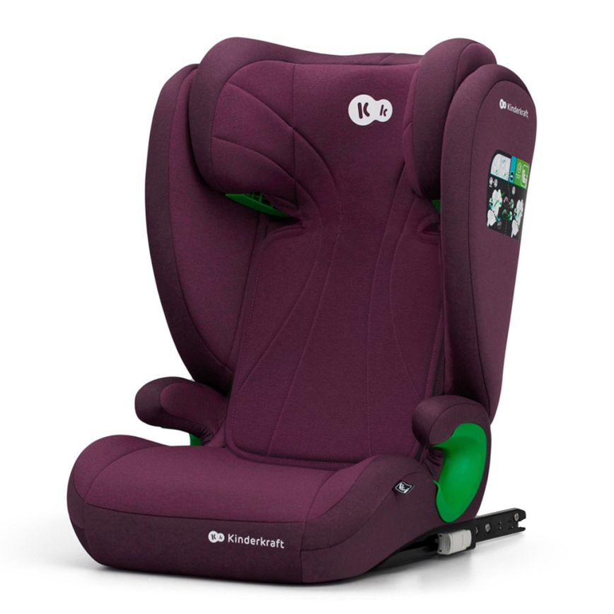 KINDERKRAFT - Bilbarnstol JUNIOR FIX 2 (100-150 cm) Cherry pearl