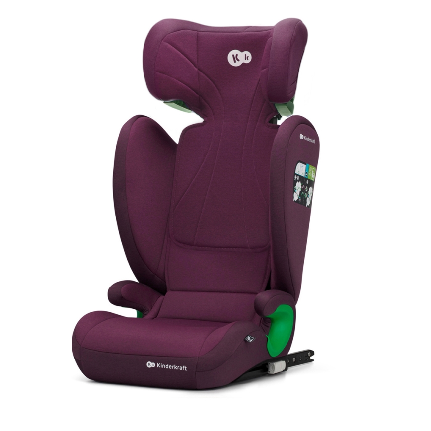 KINDERKRAFT - Bilbarnstol JUNIOR FIX 2 (100-150 cm) Cherry pearl