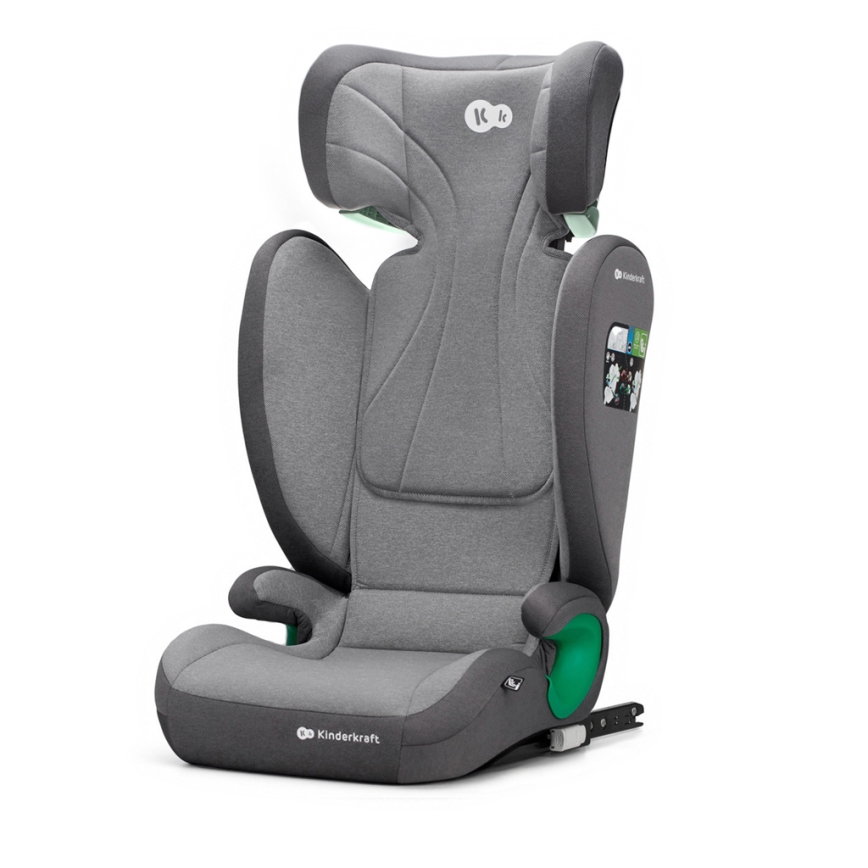 KINDERKRAFT - Bilbarnstol JUNIOR FIX 2 (100-150 cm) Raket grå