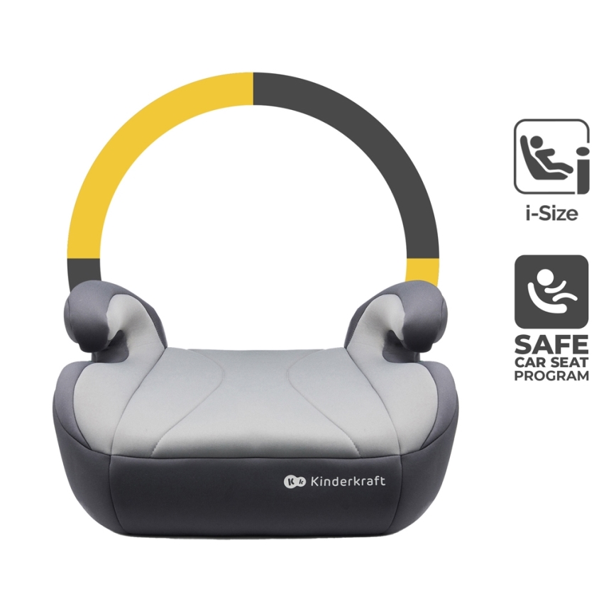 KINDERKRAFT - Bilstol I-BOOST i-Storlek 135-150 cm grå