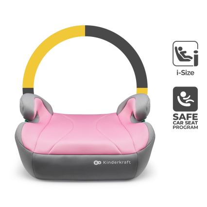 KINDERKRAFT - Bilstol I-BOOST i-Storlek 135-150 cm rosa