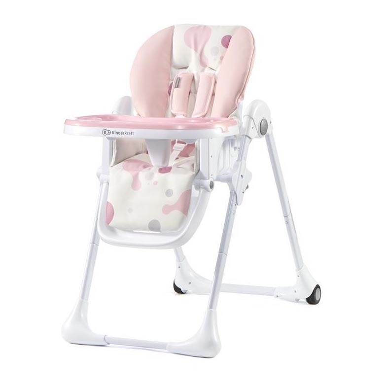 KINDERKRAFT - Children's dining chair YUMMY rosa/vit