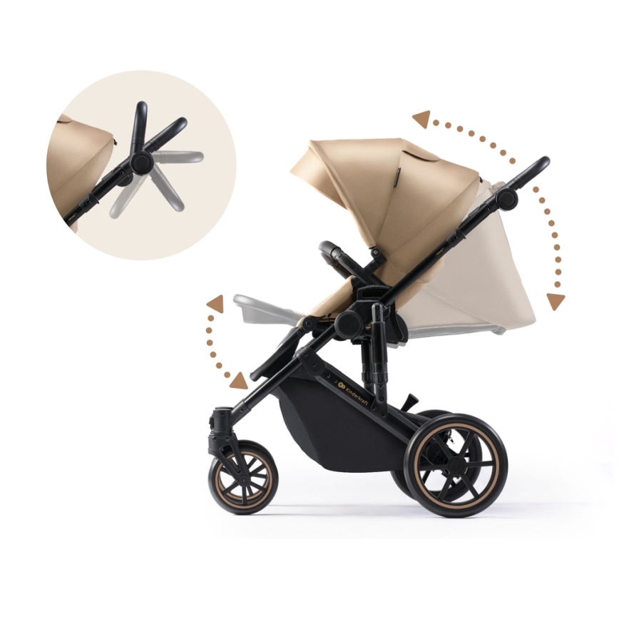 KINDERKRAFT - Combination stroller 2i1 PRIME 2 beige