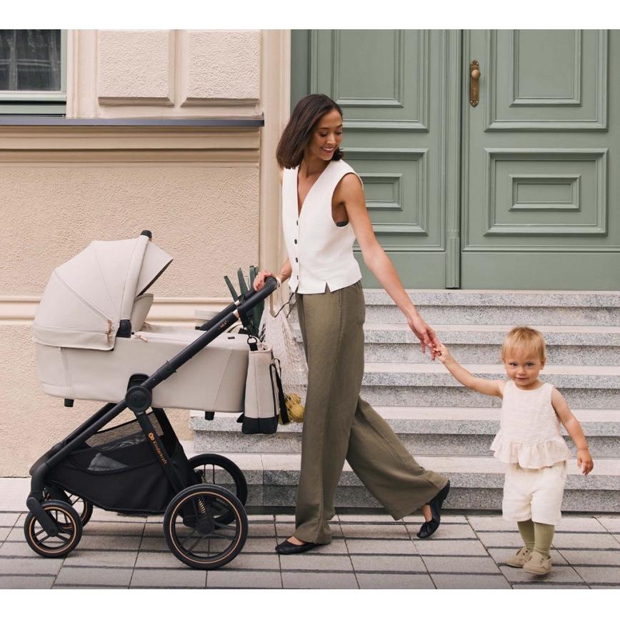 KINDERKRAFT - Kombinations barnvagn 2i1 NEA 2 beige