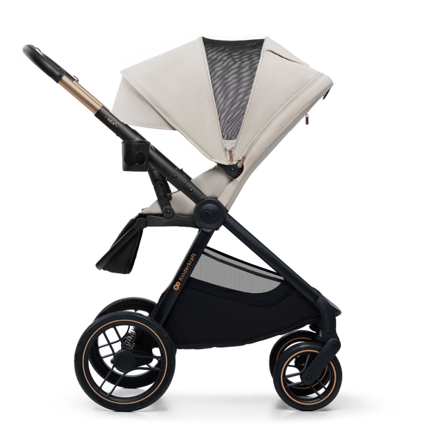 KINDERKRAFT - Kombinations barnvagn 2i1 NEA 2 beige