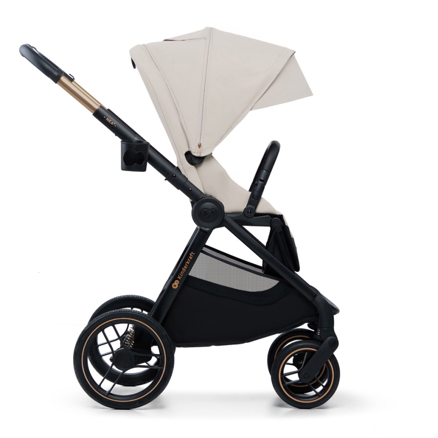 KINDERKRAFT - Kombinations barnvagn 2i1 NEA 2 beige