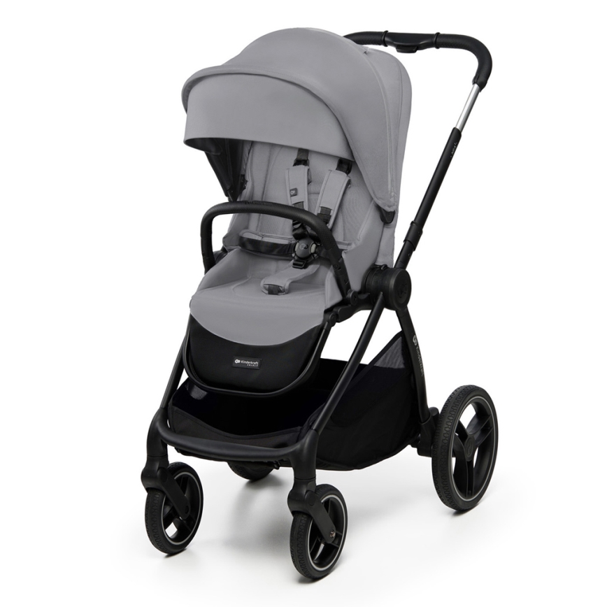 KINDERKRAFT - Kombinations barnvagn 2i1 NEA 2 Platinum grå