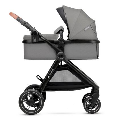 KINDERKRAFT - Kombinations barnvagn 3i1 ESME Moonlight grå + bilstol MINK PRO