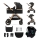 KINDERKRAFT - Kombinations barnvagn 3i1 ESME Pure svart + bilstol MINK PRO