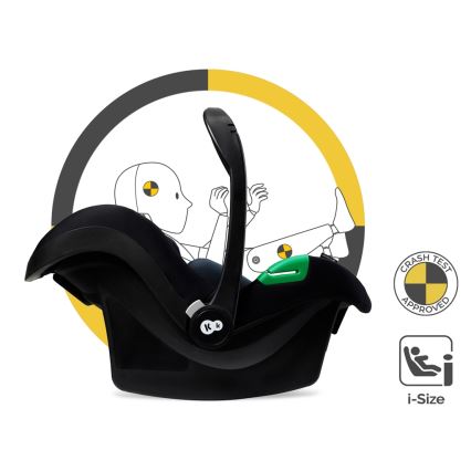 KINDERKRAFT - Kombinations barnvagn 3i1 ESME Pure svart + bilstol MINK PRO