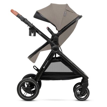 KINDERKRAFT - Kombinations barnvagn 3i1 ESME Sand beige + bilstol MINK PRO