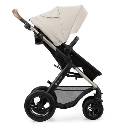 KINDERKRAFT - Kombinations barnvagn 3i1 MOOV 2 AIR Moonlight grå + bilstol MINK PRO