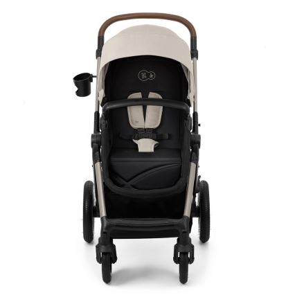 KINDERKRAFT - Kombinations barnvagn 3i1 MOOV 2 AIR Moonlight grå + bilstol MINK PRO