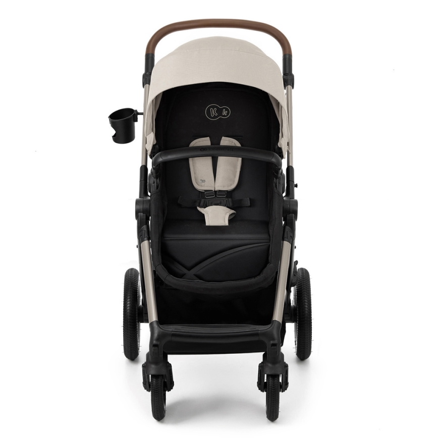 KINDERKRAFT - Kombinations barnvagn 3i1 MOOV 2 AIR Moonlight grå + bilstol MINK PRO