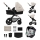 KINDERKRAFT - Kombinations barnvagn 3i1 MOOV 2 AIR Moonlight grå + bilstol MINK PRO