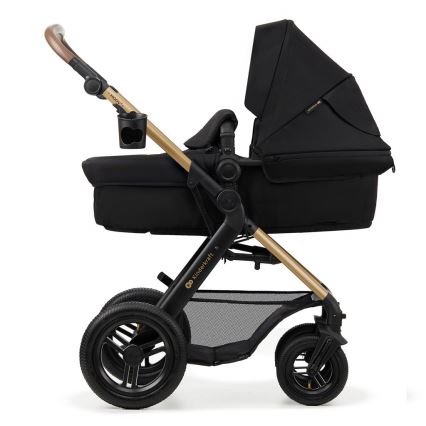 KINDERKRAFT - Kombinations barnvagn 3i1 MOOV 2 AIR Pure svart + bilstol MINK PRO