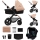 KINDERKRAFT - Kombinations barnvagn 3i1 MOOV 2 AIR Sand beige + bilstol MINK PRO