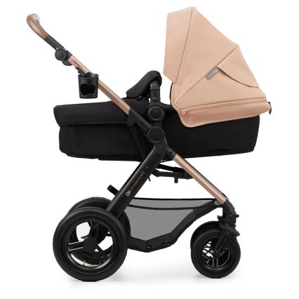 KINDERKRAFT - Kombinations barnvagn 3i1 MOOV 2 AIR Sand beige + bilstol MINK PRO