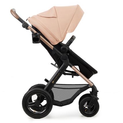 KINDERKRAFT - Kombinations barnvagn 3i1 MOOV 2 AIR Sand beige + bilstol MINK PRO