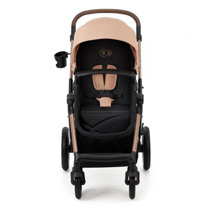 KINDERKRAFT - Kombinations barnvagn 3i1 MOOV 2 AIR Sand beige + bilstol MINK PRO