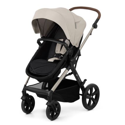 KINDERKRAFT - Kombinations barnvagn 3i1 MOOV 2 Moonlight grå + bilstol MINK PRO