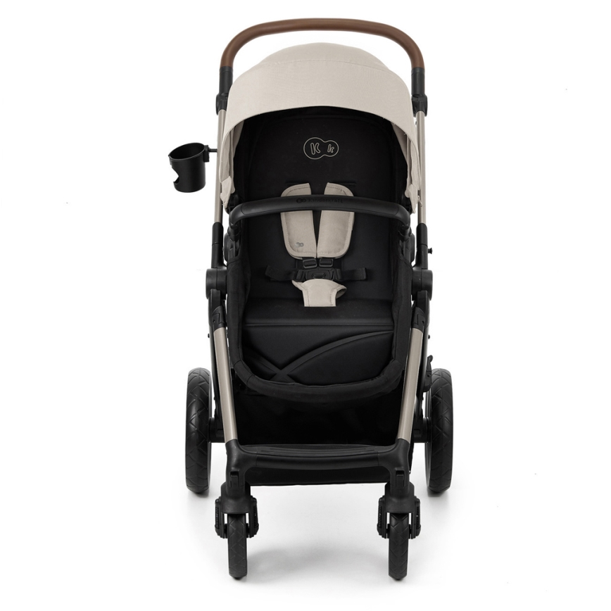 KINDERKRAFT - Kombinations barnvagn 3i1 MOOV 2 Moonlight grå + bilstol MINK PRO