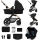 KINDERKRAFT - Kombinations barnvagn 3i1 MOOV 2 Pure svart + bilstol MINK PRO