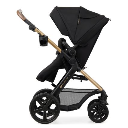 KINDERKRAFT - Kombinations barnvagn 3i1 MOOV 2 Pure svart + bilstol MINK PRO