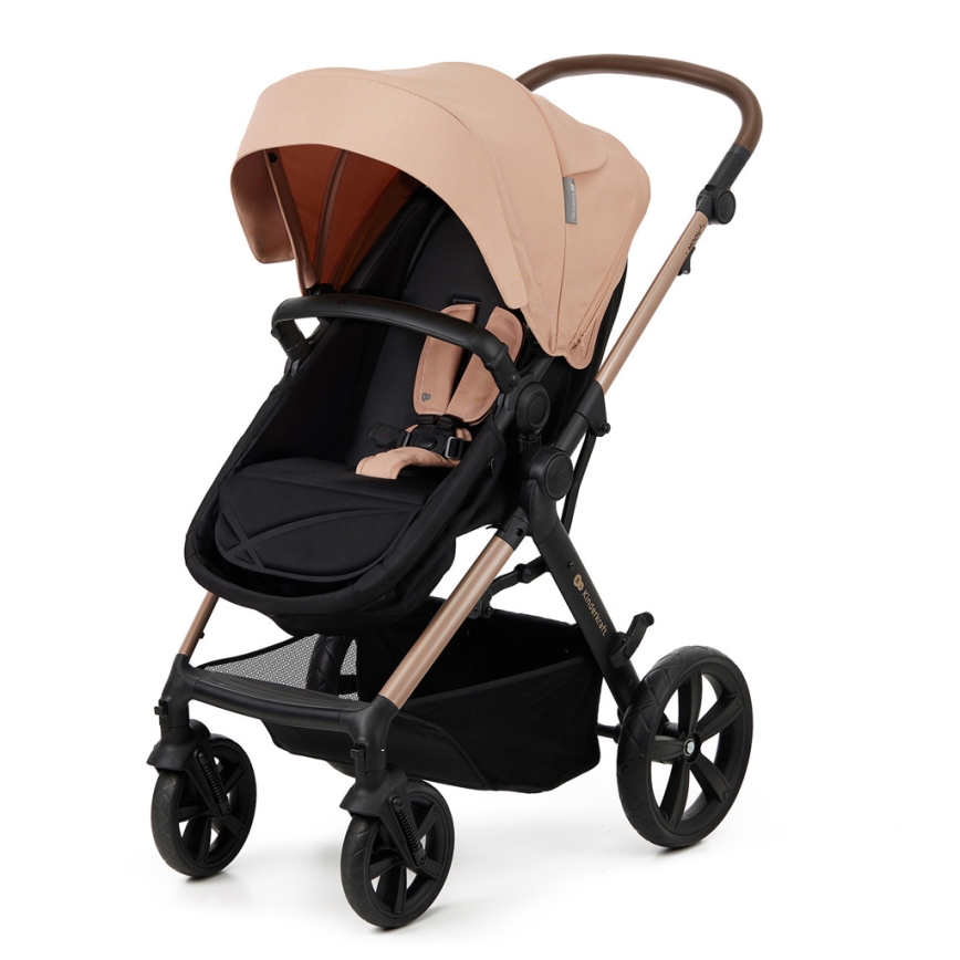 KINDERKRAFT - Kombinations barnvagn 3i1 MOOV 2 Sand beige + bilstol MINK PRO