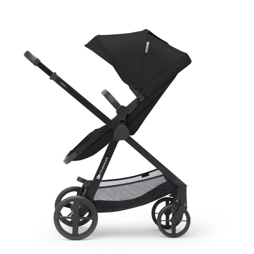 KINDERKRAFT - Kombinations barnvagn 3i1 NEWLY Klassisk svart  + bilstol MINK PRO