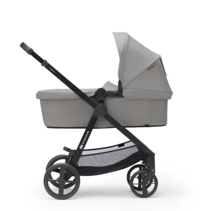 KINDERKRAFT - Kombinations barnvagn 3i1 NEWLY Moonlight grå  + bilstol MINK PRO