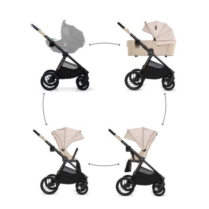 KINDERKRAFT - Kombinationsvagn 2-i-1 NEA 2 Dune Whisper Bizuu