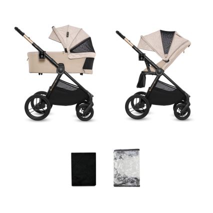 KINDERKRAFT - Kombinationsvagn 2-i-1 NEA 2 Dune Whisper Bizuu