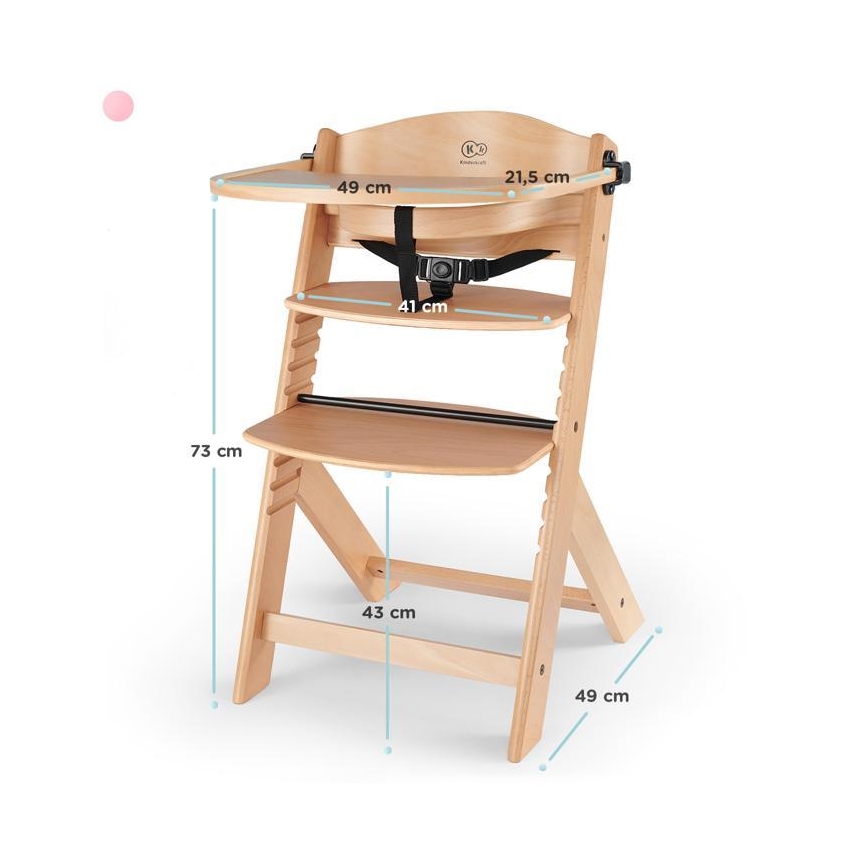 KINDERKRAFT - Matstol ENOCK beige