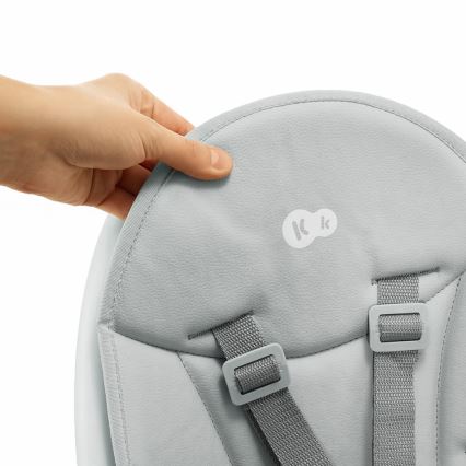 KINDERKRAFT - Matstol för barn 2i1 DINNLY grå