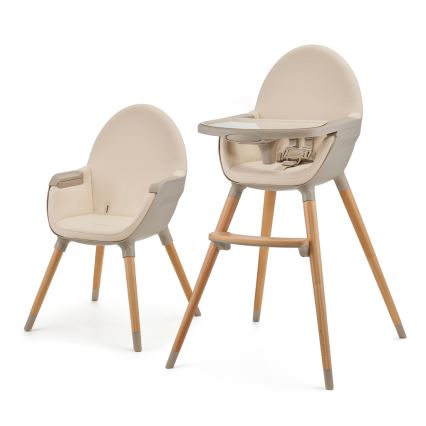 KINDERKRAFT - Matstol för barn FINI2 bok/beige