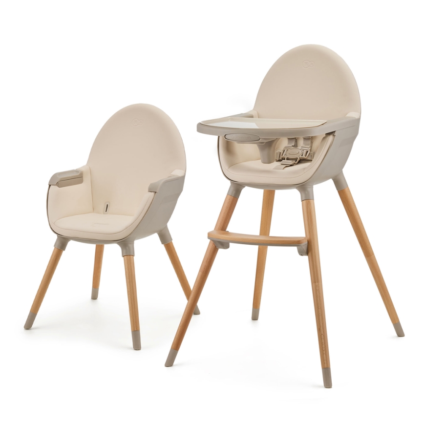 KINDERKRAFT - Matstol för barn FINI2 bok/beige