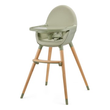 KINDERKRAFT - Matstol för barn FINI2 bok/grön