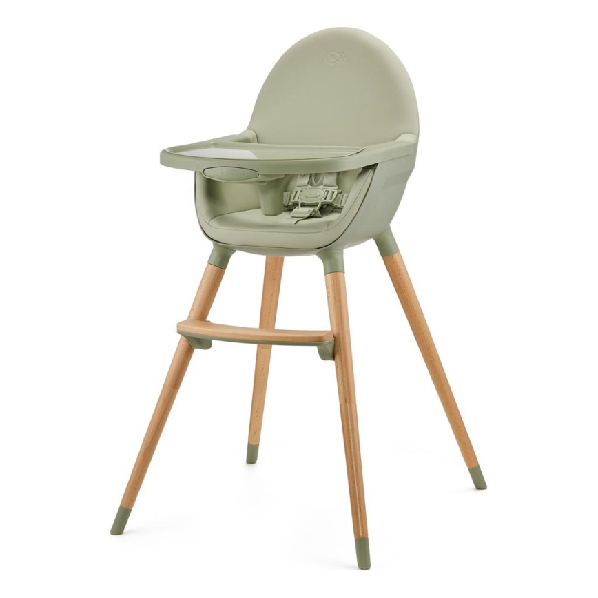 KINDERKRAFT - Matstol för barn FINI2 bok/grön
