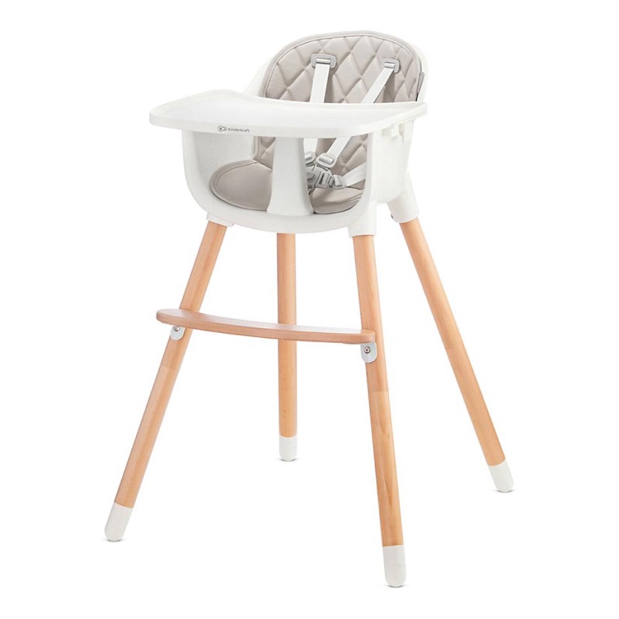 KINDERKRAFT - Matstol för barn SIENNA bok/grå