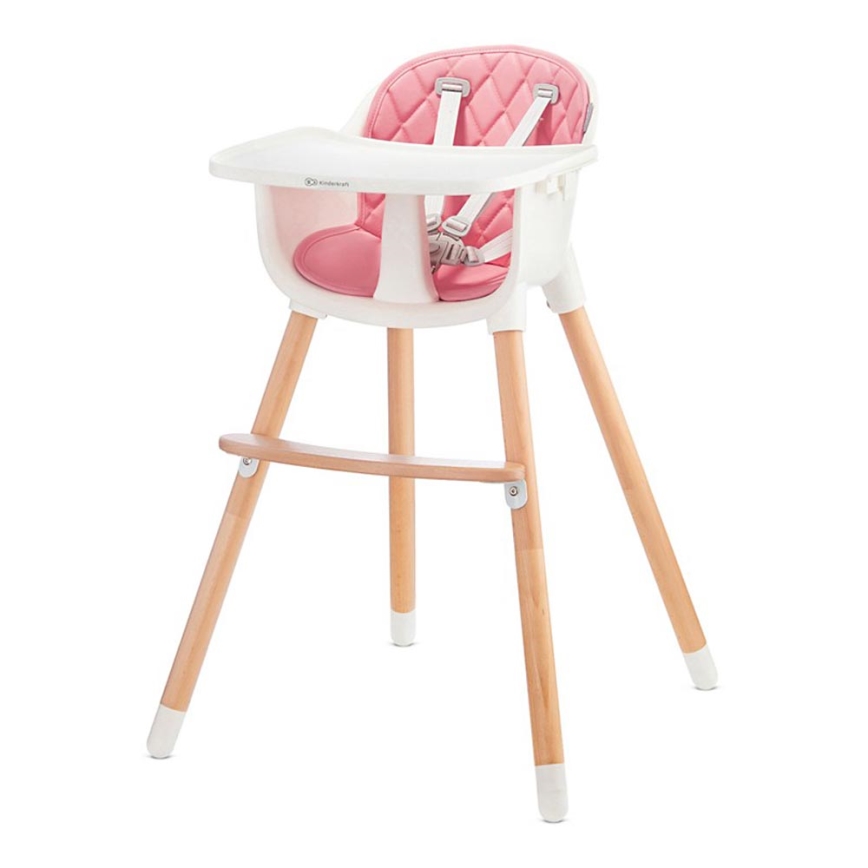 KINDERKRAFT - Matstol för barn SIENNA bok/rosa