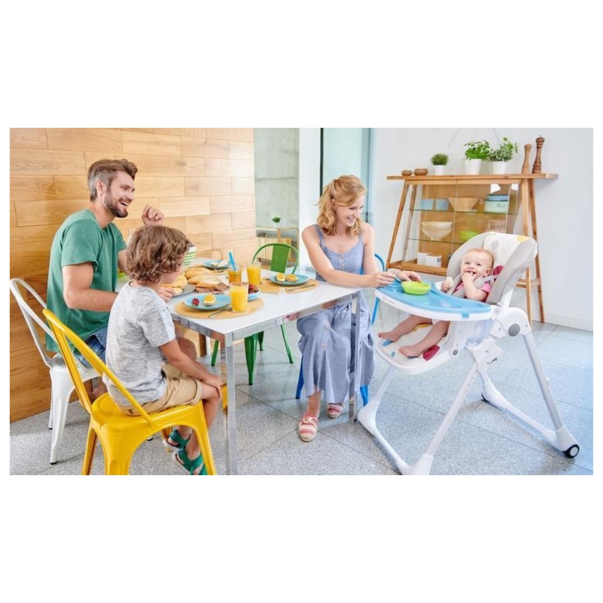 KINDERKRAFT - Matstol YUMMY grå